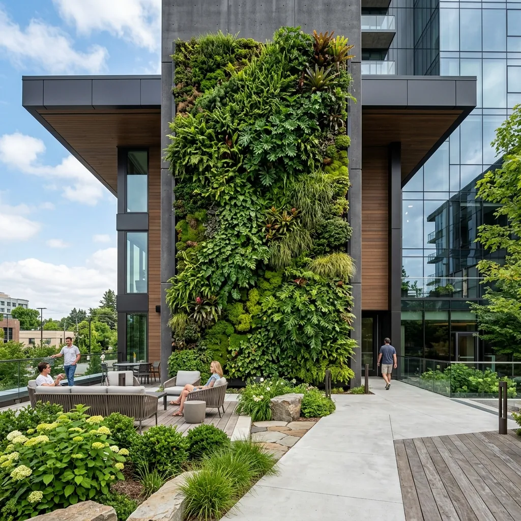 Jardín vertical instalado por Apavi Green en Gran Canaria